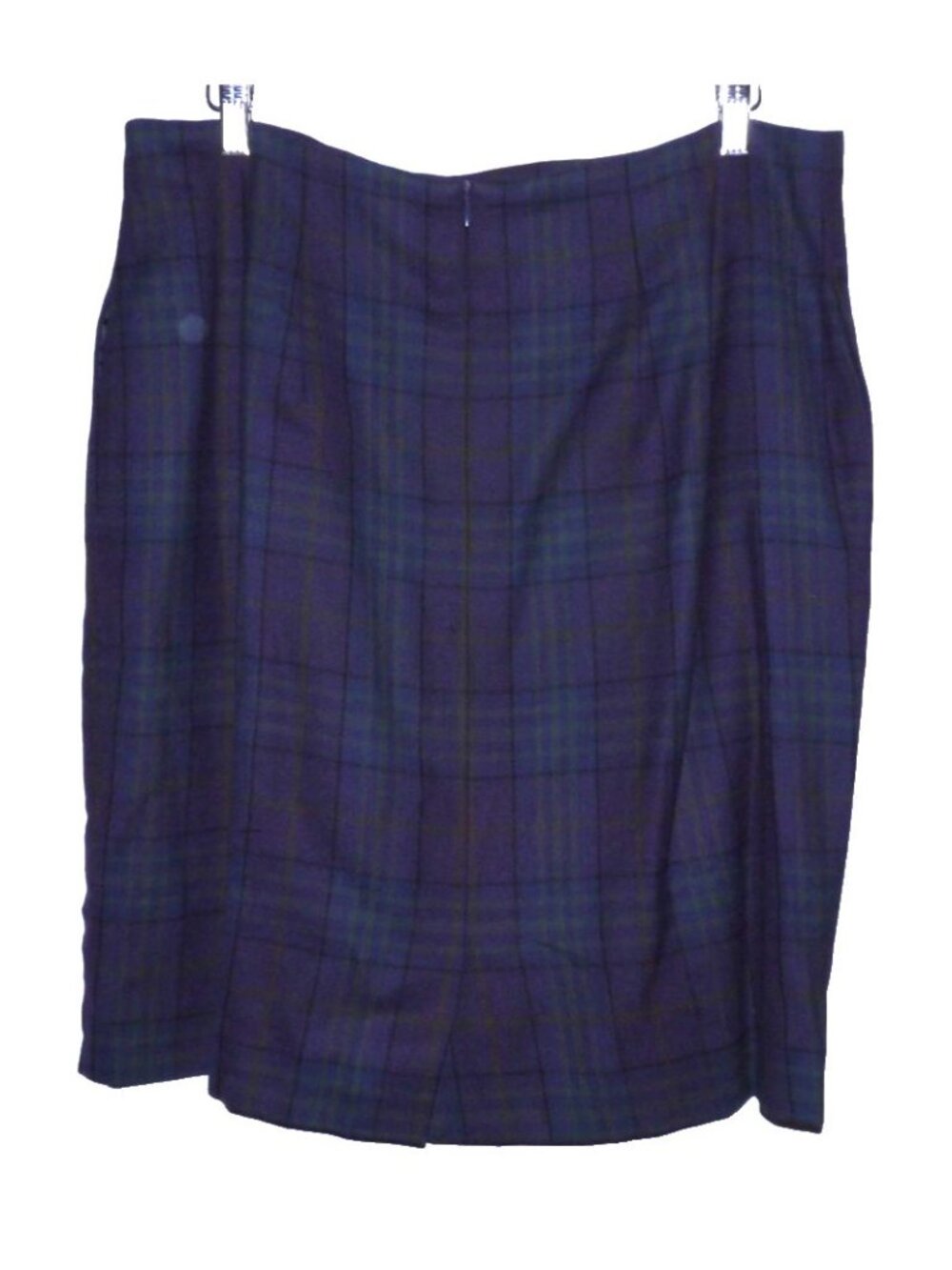 Christian Dior purple plaid wool suit jacket & pencil skirt Women's size 16 - Picture 8 of 10